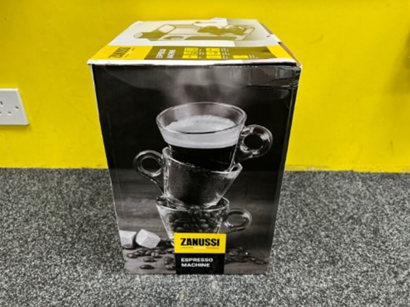 Zanussi 0.24L 4 Cup Cappucino Espresso Coffee Maker Silver