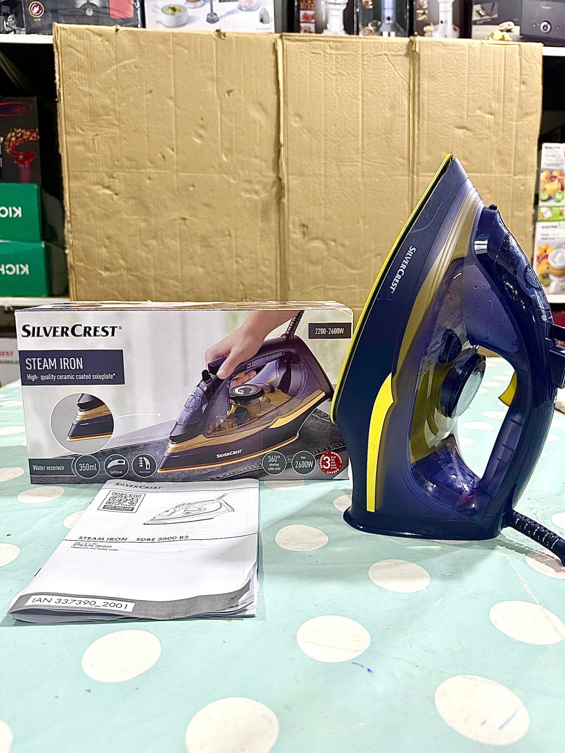GERMAN lot imported Silver Crest Steam Iron