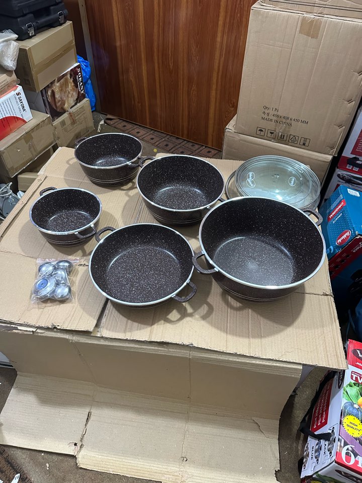 Lot Imported Original 10 Pieces Granite Cookware Set