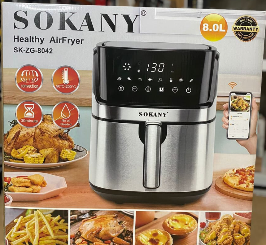 Lot imported SOKANY Air Fryer 8L