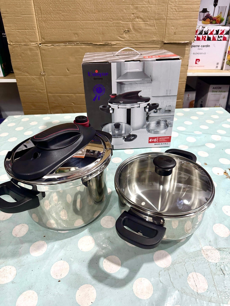 Germany lot imported unique 3 in 1 high quality stainless steel pressure cooker