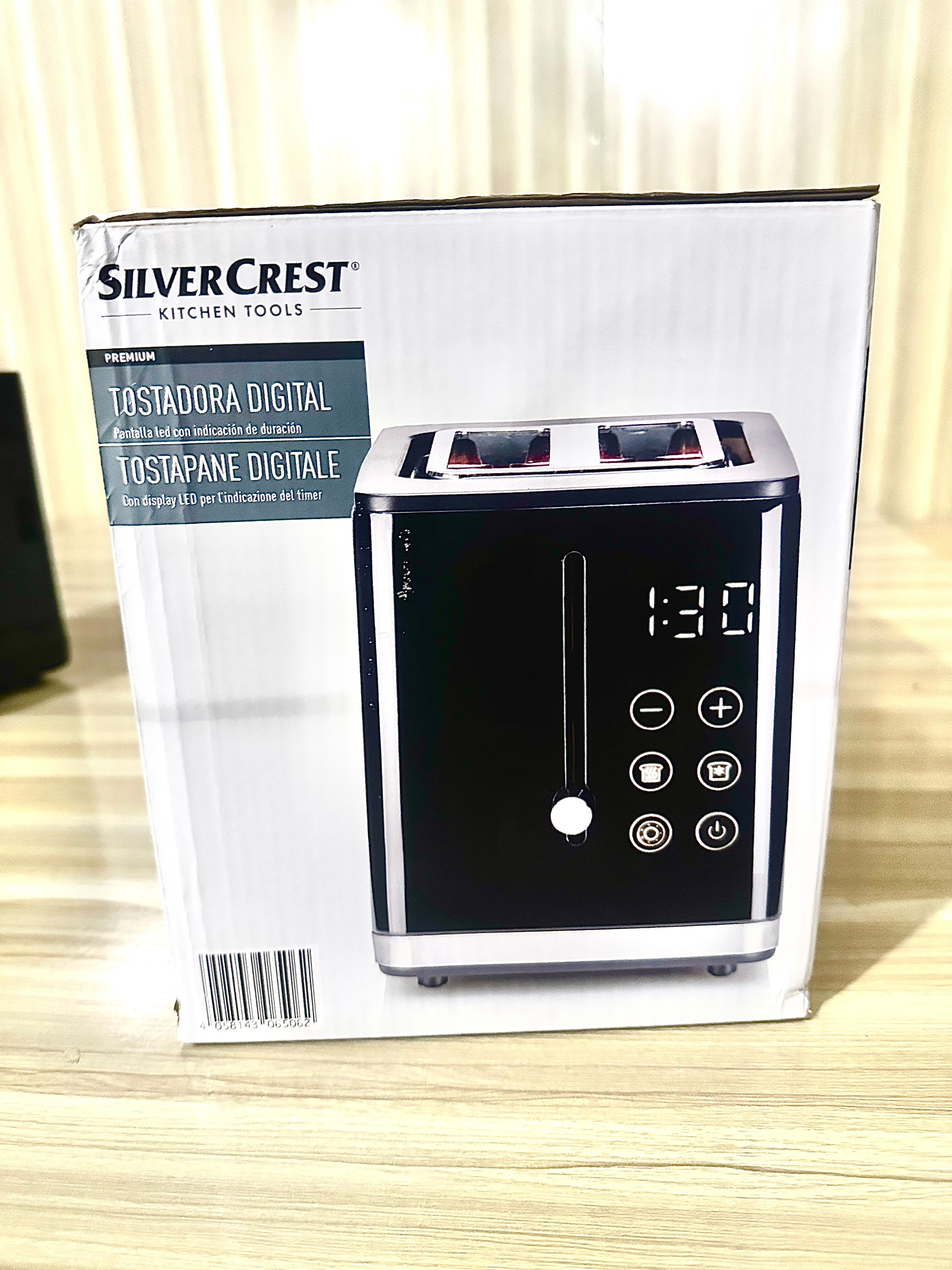 Germany lot imported SILVER CREST 2 Slice Digital Toaster 900W