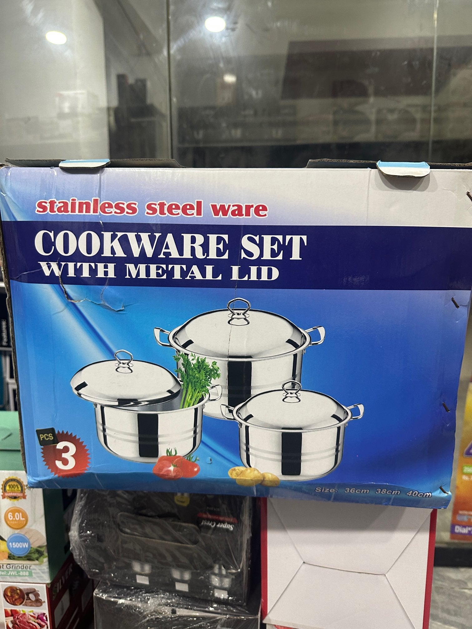 Lot imported best quality big sizes cookware set