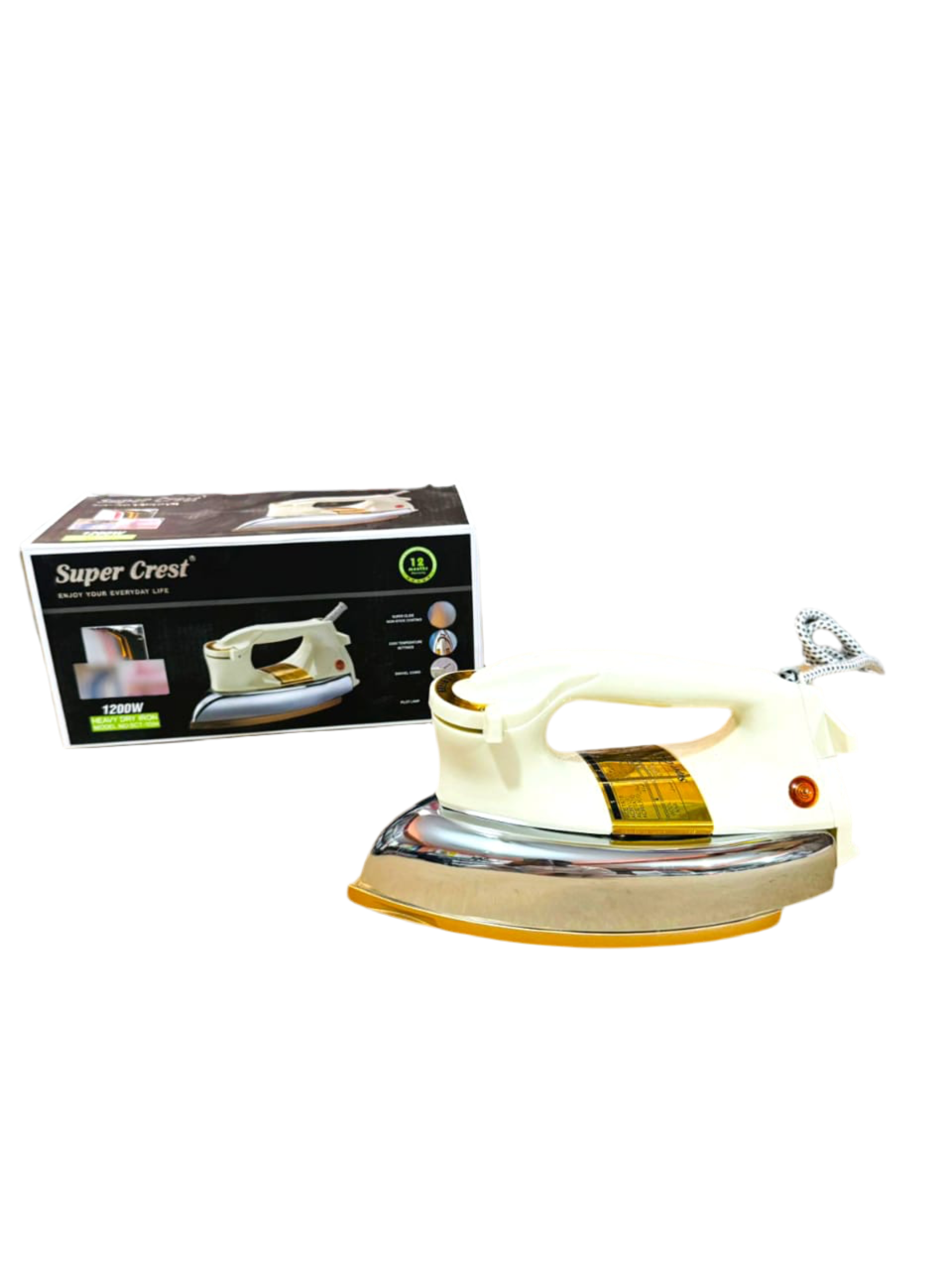 Germany lot imported SUPER CREST 1200W Heavy Dry Iron SCT-1034