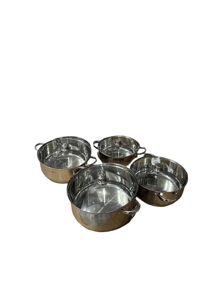 8PCS BERGHOME HIGH QUALITY STANLESS STELL COOKWARE SET