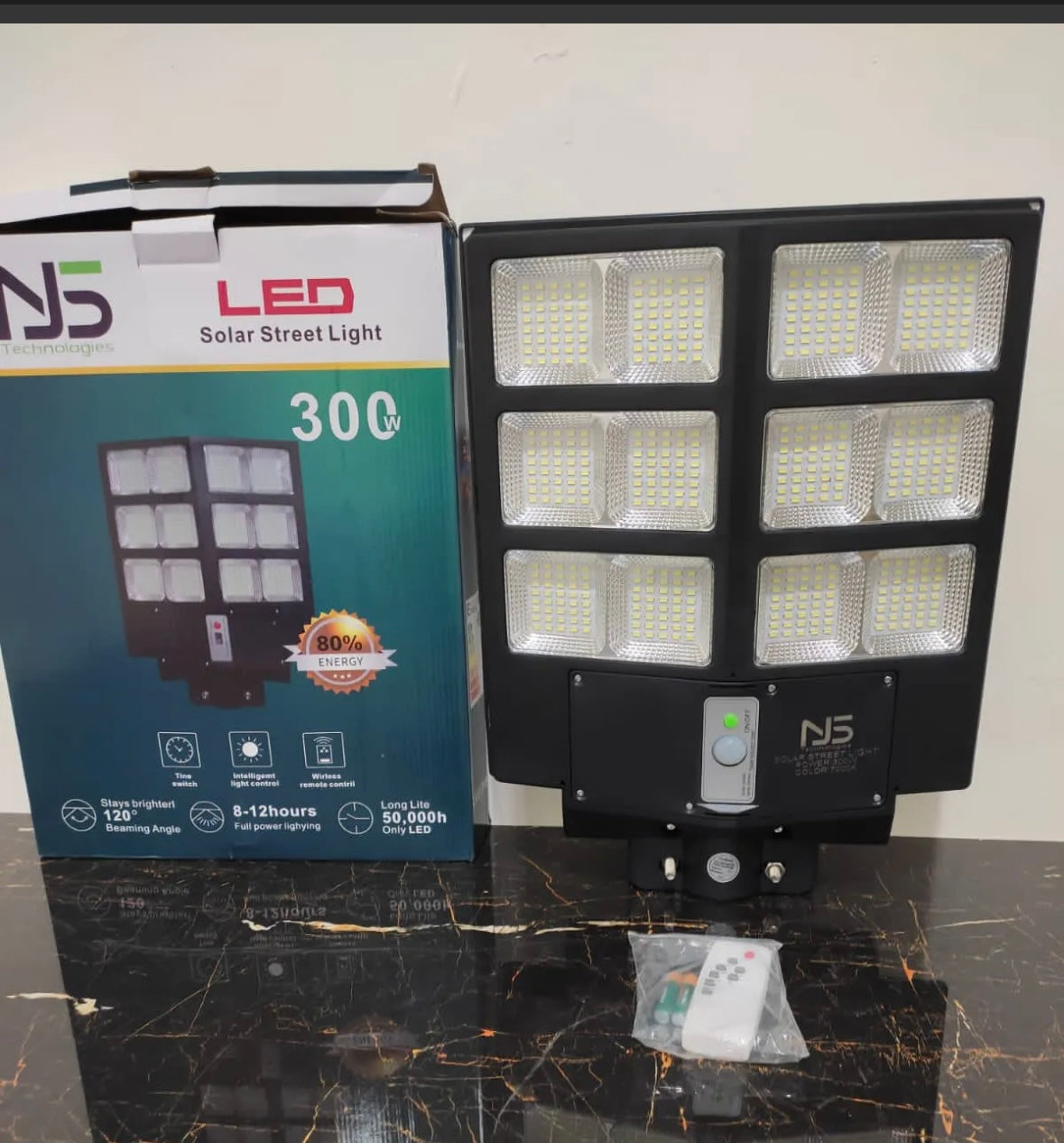 NJ5 300 WATT LED SOLAR STREET LIGHT