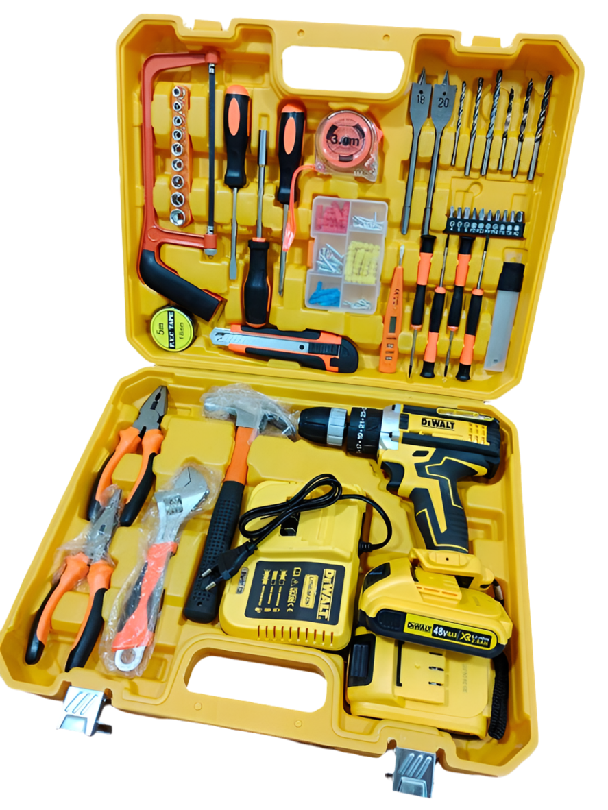 117 Pcs 48V Commercial Drill Tool Box