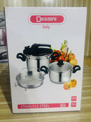 Lot Imported DESSINI ITALY 3 in 1 pressure cooker set (5+7L)