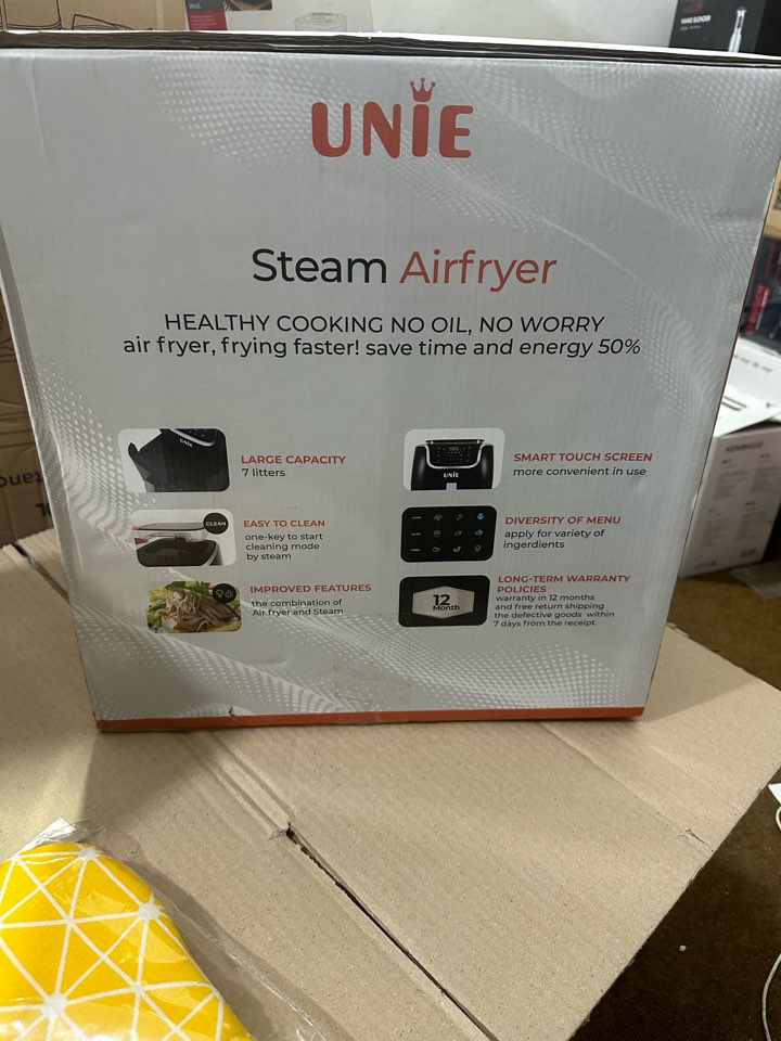 Lot Imported Unie 7L Steam Air Fryer