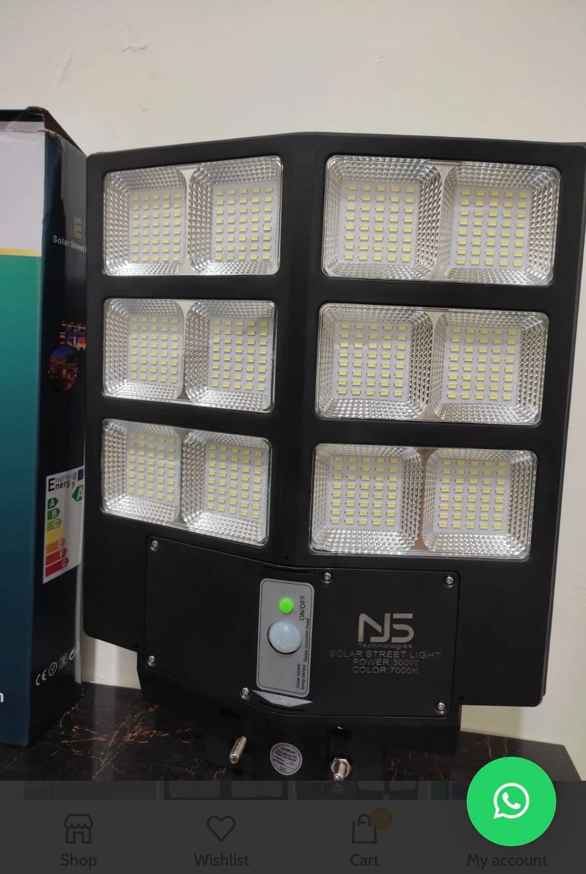 NJ5 300 WATT LED SOLAR STREET LIGHT