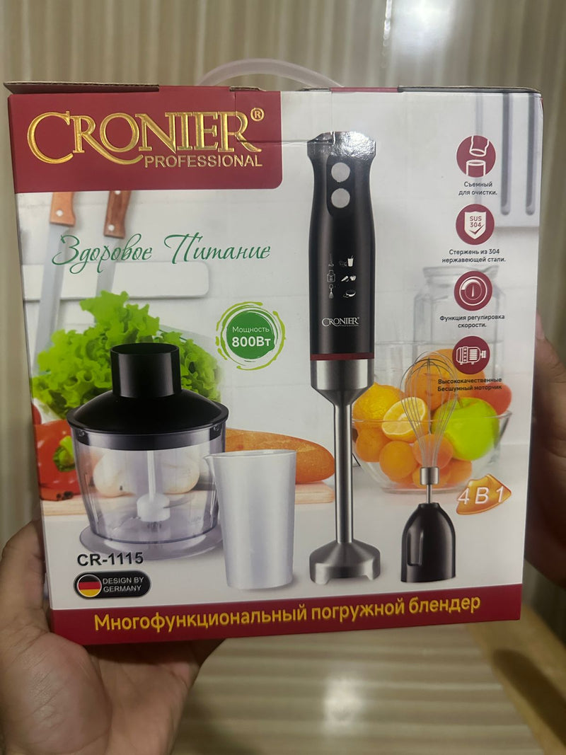 Cronier Professional Multifunction Hand Blender Set