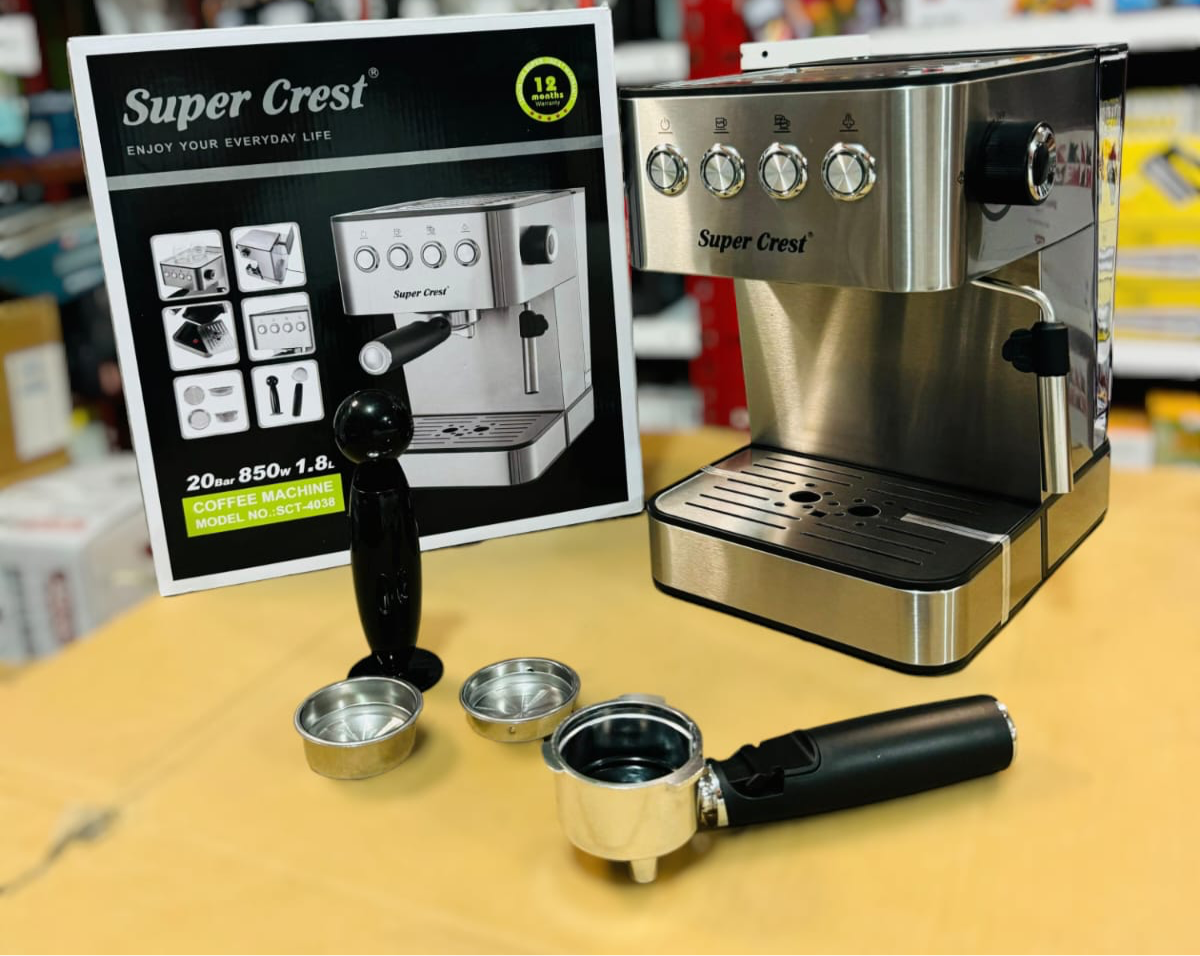 Lot imported 2 types Super Crest Espresso Coffee Maker