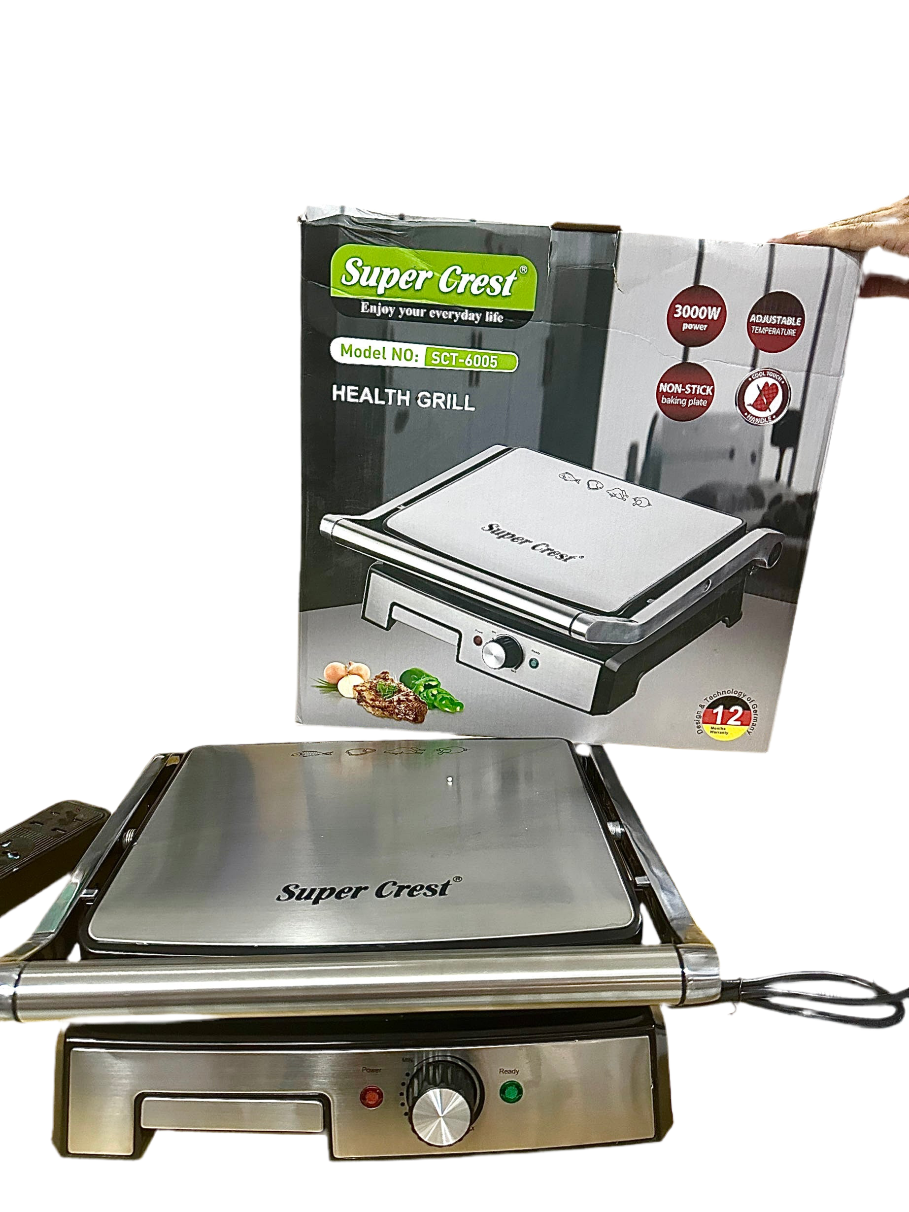 Germany lot imported super crest 3000watt stainless steel grill