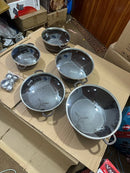 Lot Imported Original 10 Pieces Granite Cookware Set