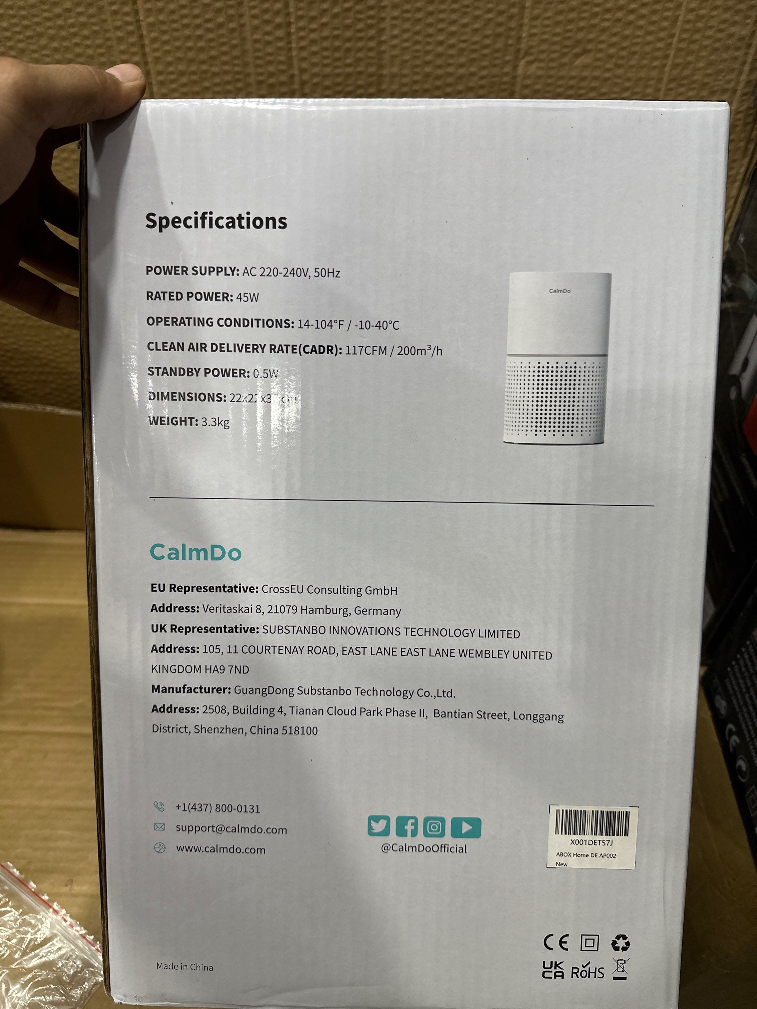 CalmDo True HEPA Air Purifier