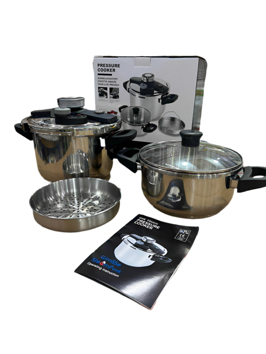 Germany SteamPunk one touch 3 in 1 pressure cooker