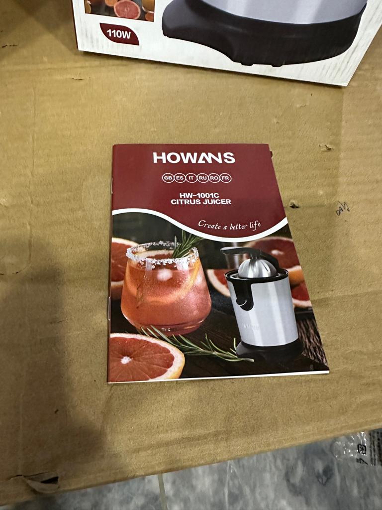 LOT IMPORTED HOWANS CITRUS JUICER