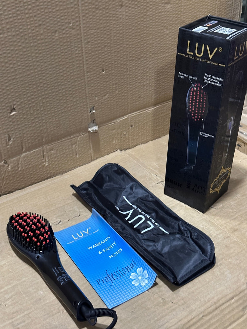 Europe Lot Imported LUV Ceramic professional hair straightener Brush