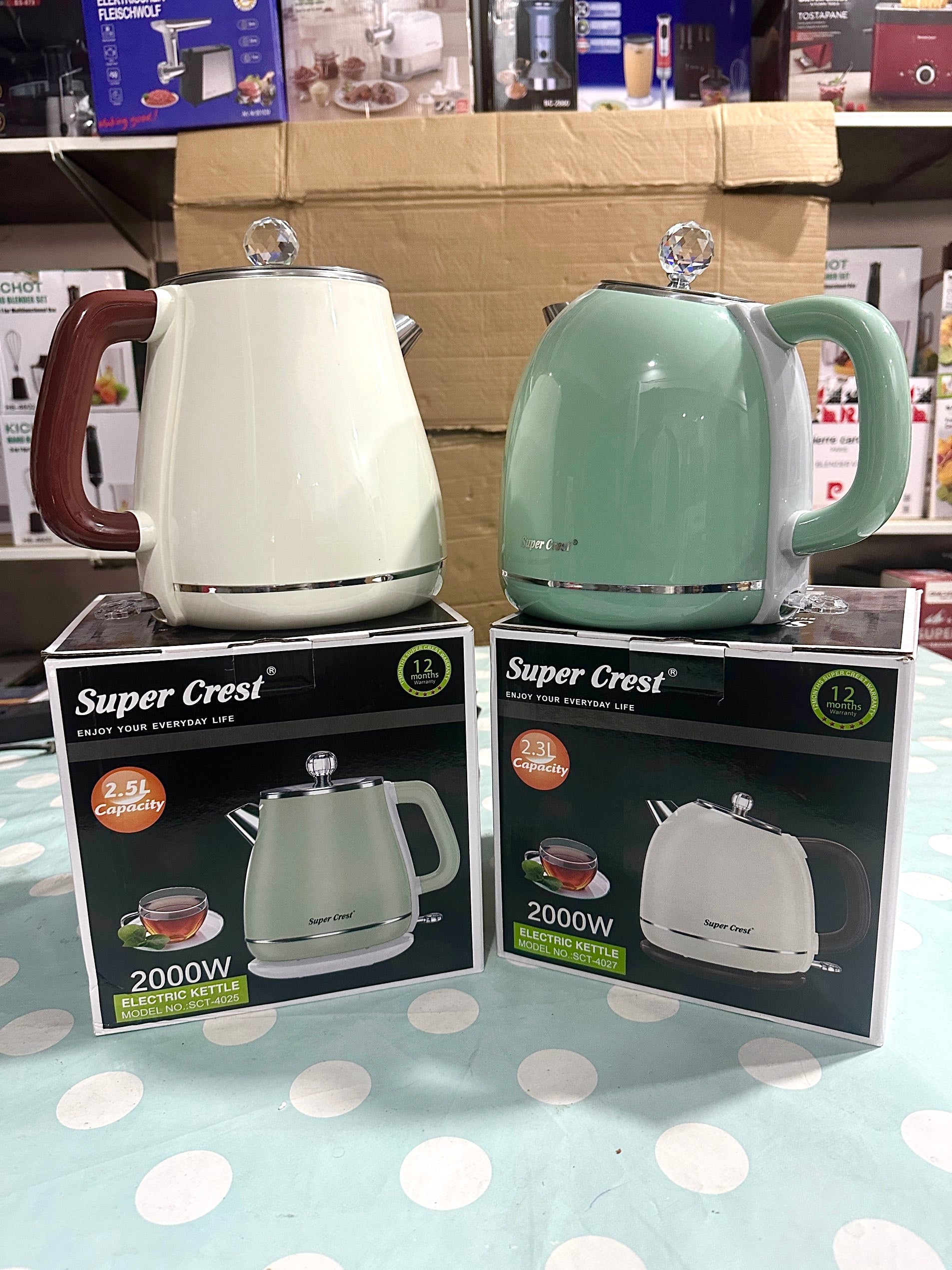 Germany lot imported 2 different designs electric kettle