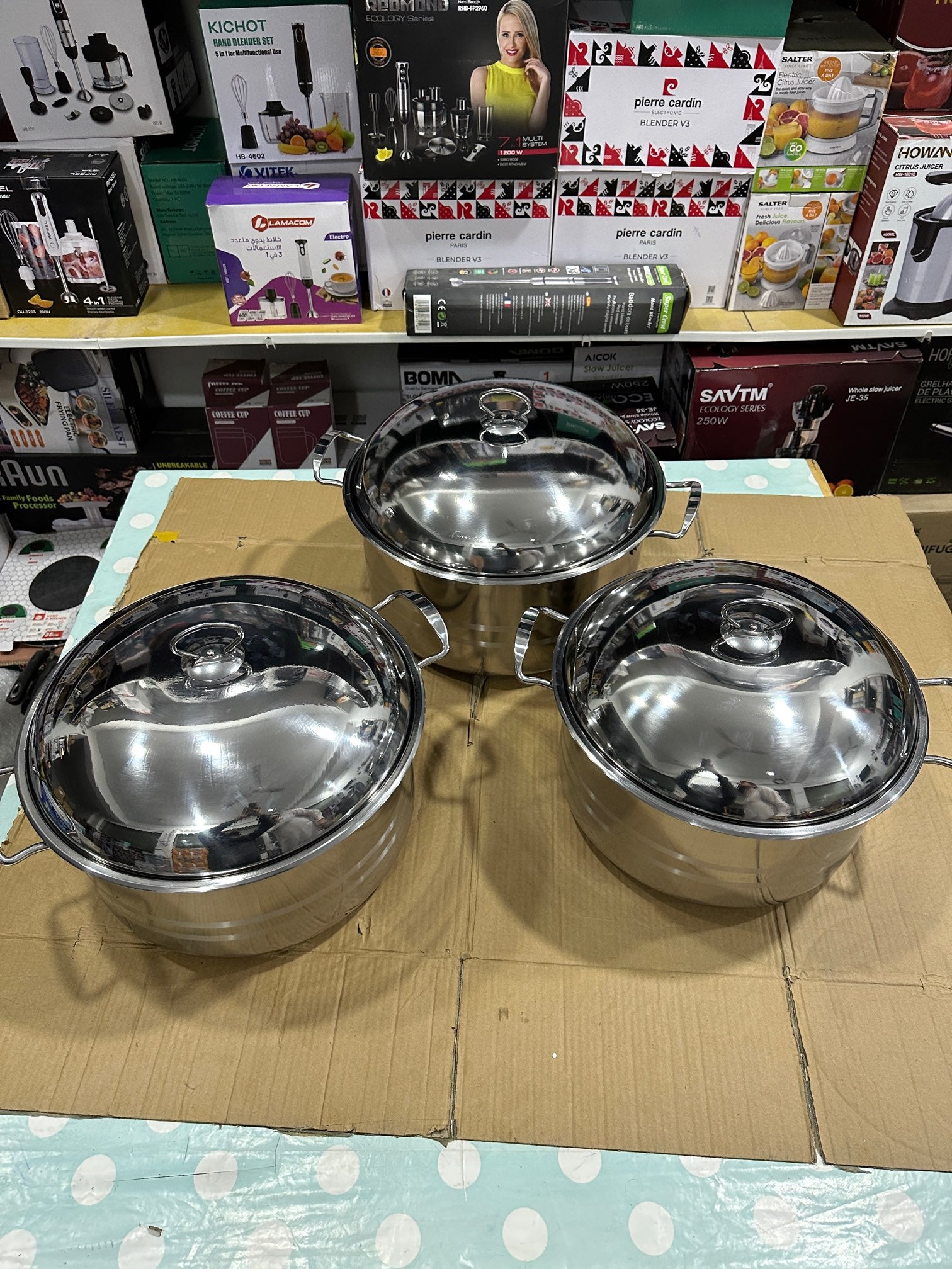 Lot imported best quality big sizes cookware set