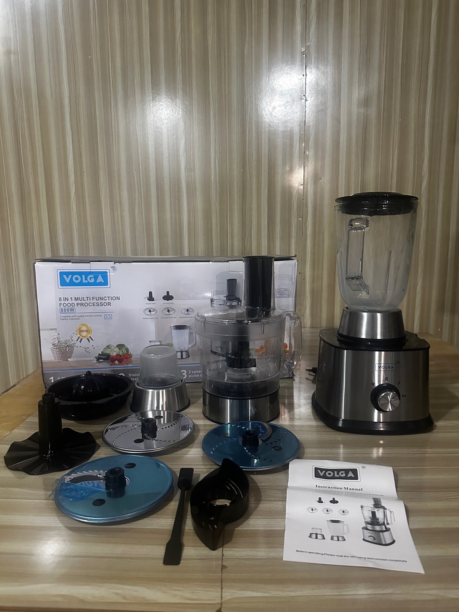 Lot imported VOLG A 8 in 1 multifunction food processor