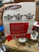 Imported VALESKA 6 Pieces Stainless steel Cookware Set