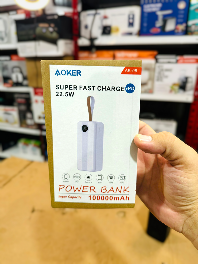 Lot imported Aoker 1lac mAh Power Bank