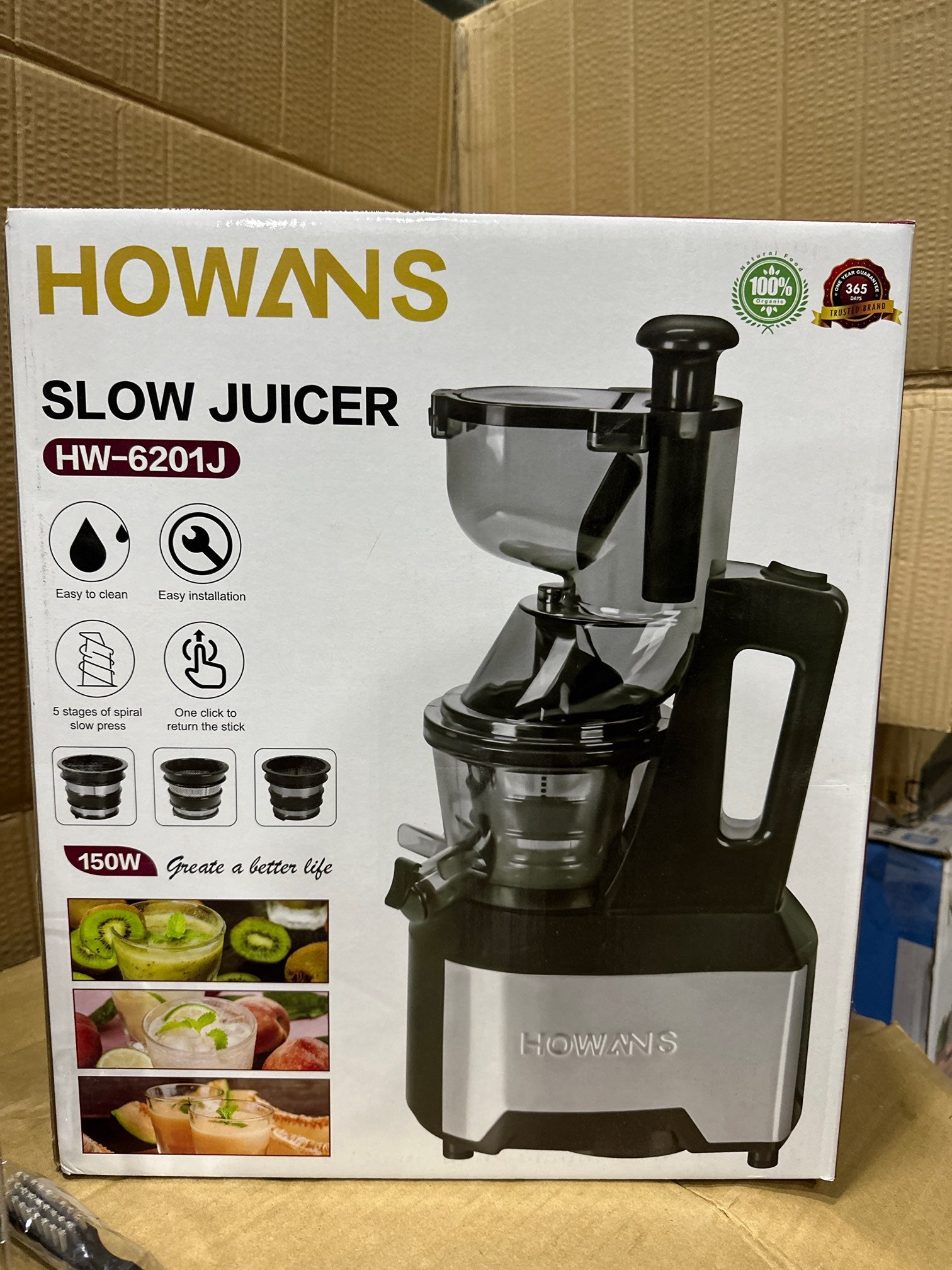 Lot imported Howans Slow juicer