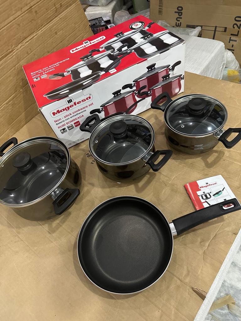 lot imported spain magefesa non-stick cookware 7 pcs set