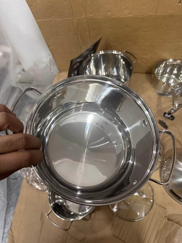 GERMANY Lot Imported 12-PCS ZEPTER High Quality Stainless Steel Cookware Set