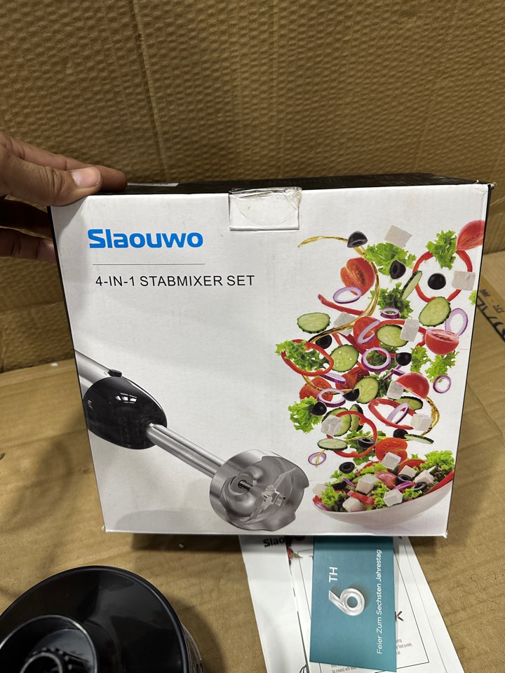 England Lot SLAOUWO 4 in 1 Hand Blender Set