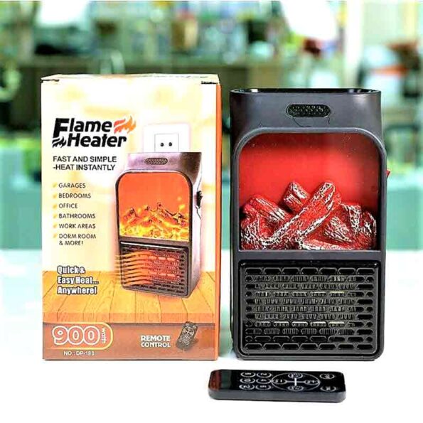 lot imported Mini Electric Wall-Outlet Flame Heater Portable