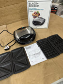 Black + Decker TS2090 750 Watt 3-in-1 Multiplate Sandwich, Grill and Waffle Maker