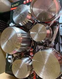 GERMANY Lot Imported 12-PCS ZEPTER High Quality Stainless Steel Cookware Set