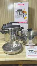 Lot Imported DESSINI ITALY 3 in 1 pressure cooker set (5+7L)