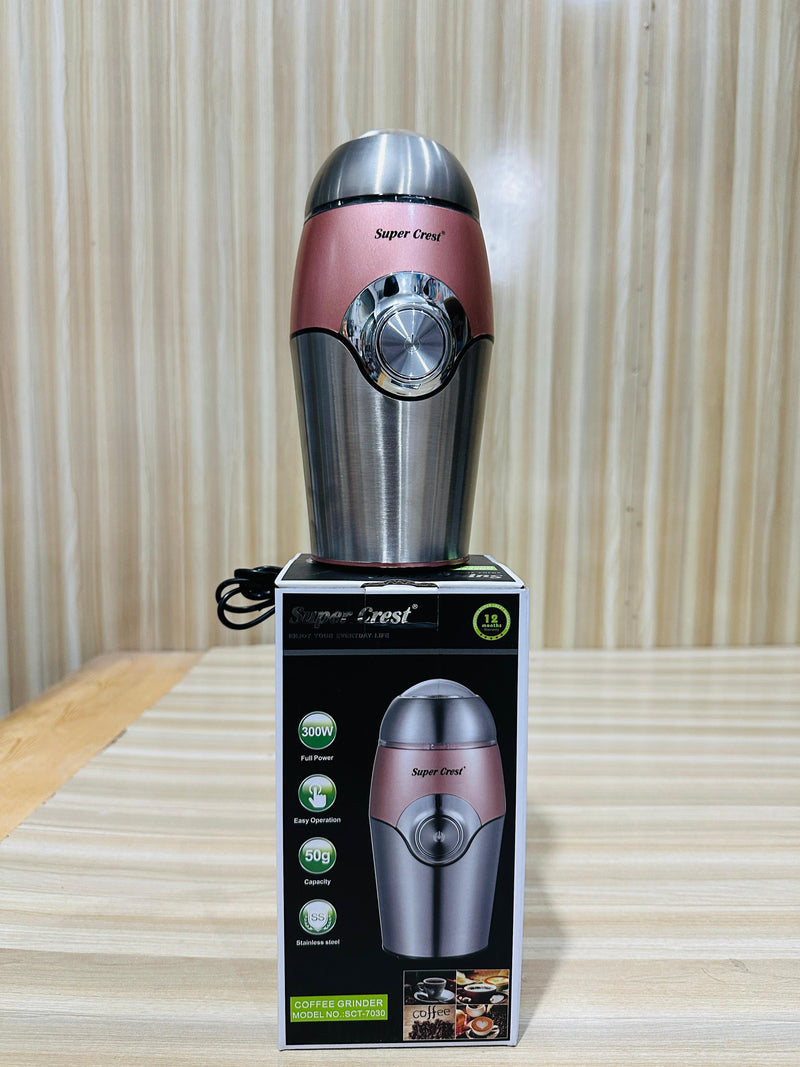 Super Crest Coffee Grinder With Safety Option