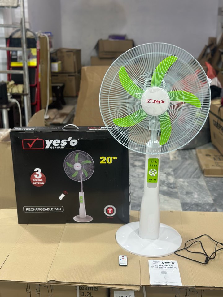 Yes'O Germany Rechargeable Fan