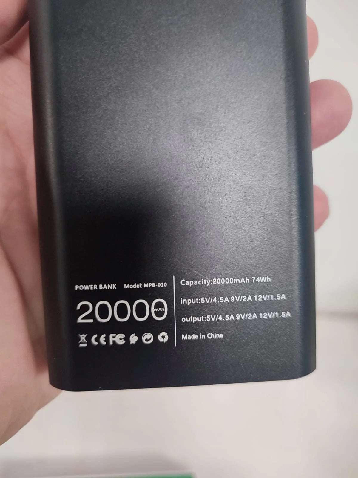 65W Quick Charge Power Bank 20000mAh