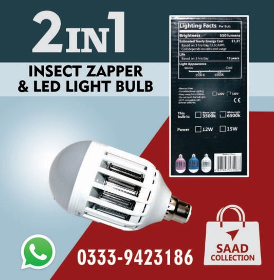 2 in 1 insect zapper and led lightt