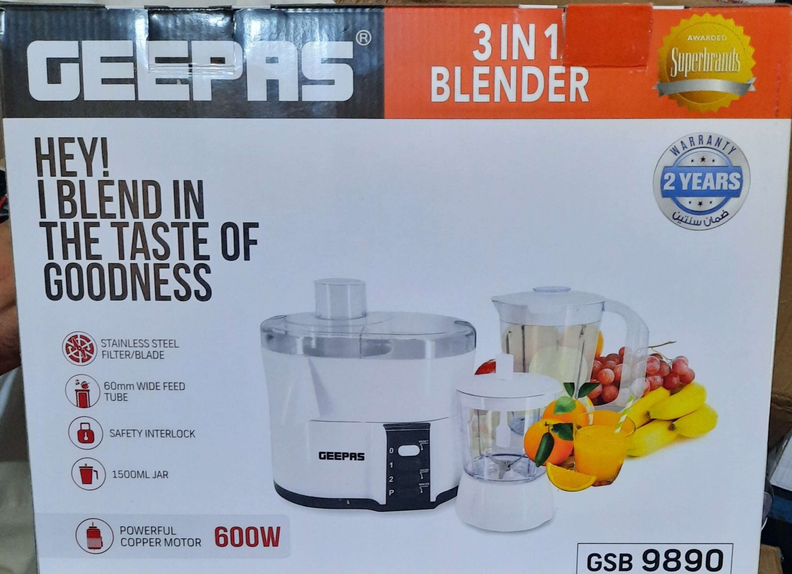 GEEPAS 4 in 1 Blender