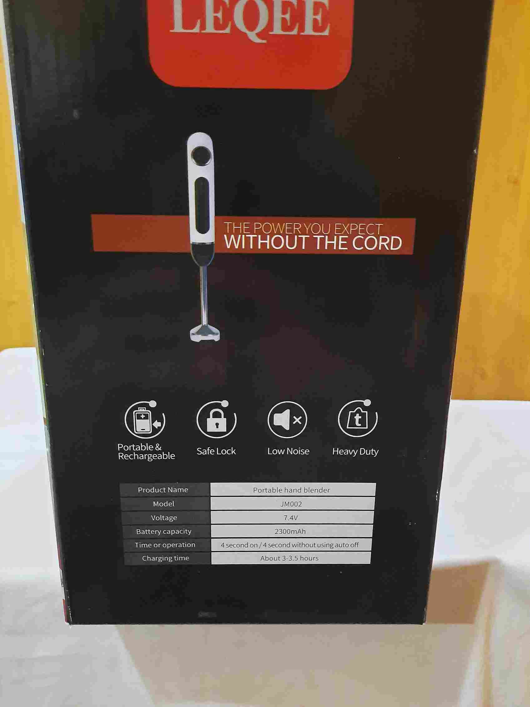 4 in 1 Chargeable Portable Hand Blender Set