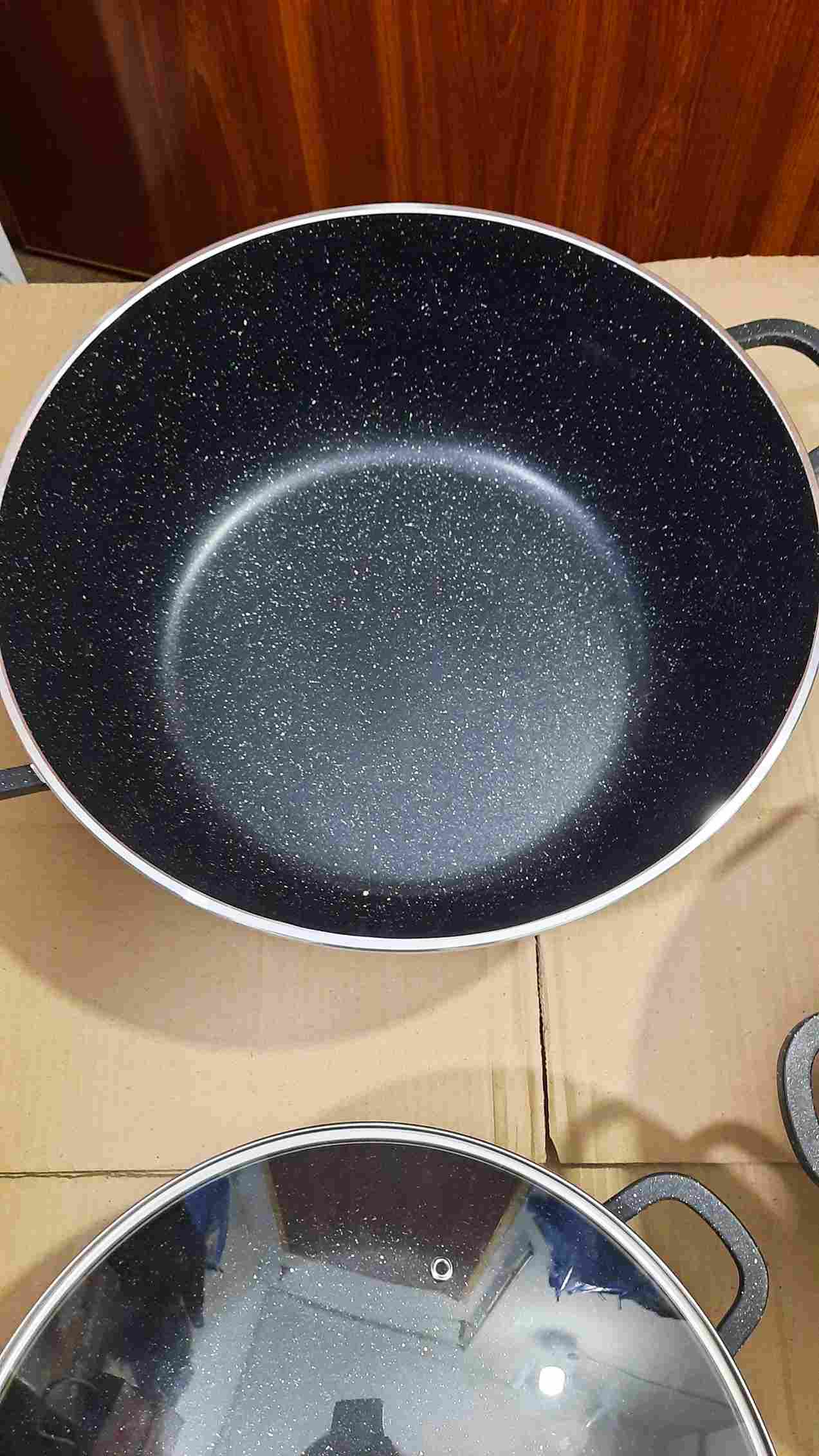 Germany Lot Imported  Granite 6 Pieces Jumbo Cookware Set