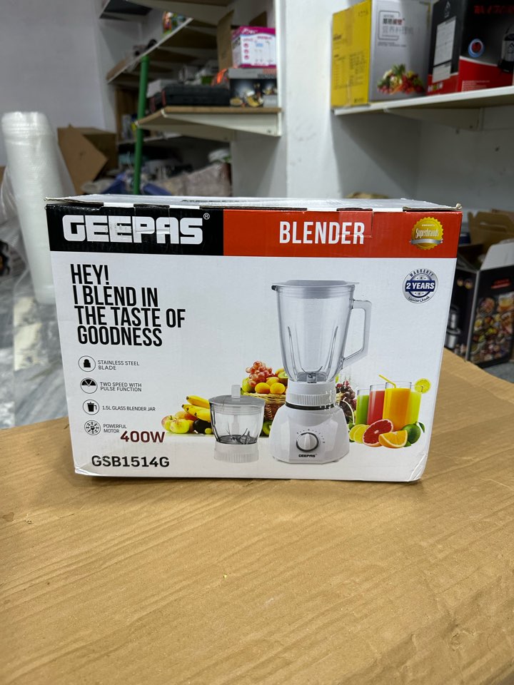 Geepas 3 in 1 Blender With Chopper and Grinder