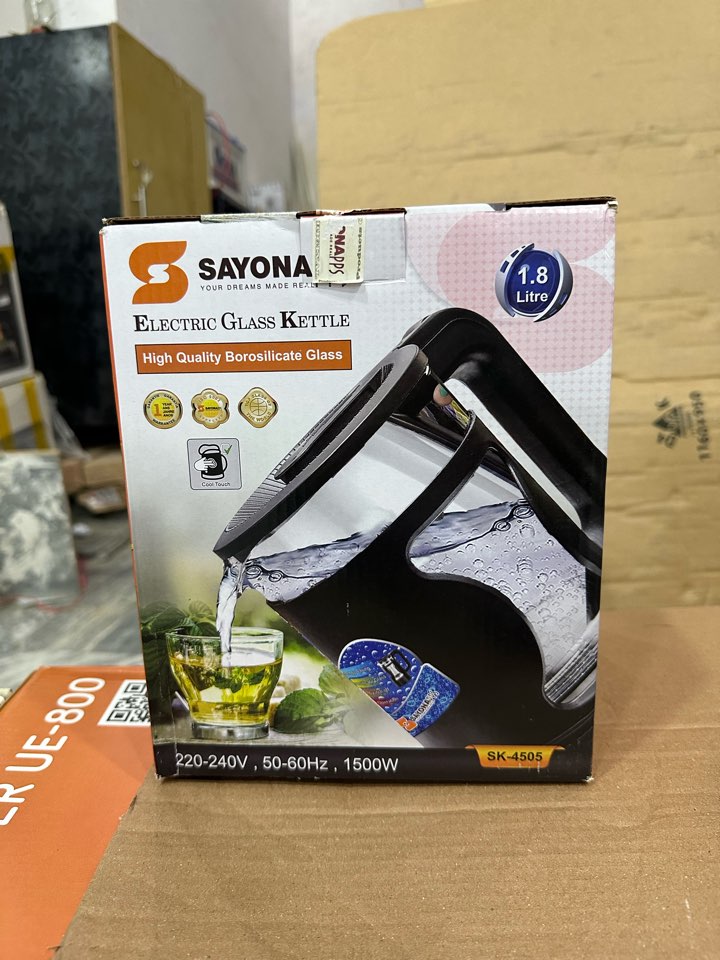 Sayona 1.8L Glass Electric Kettle