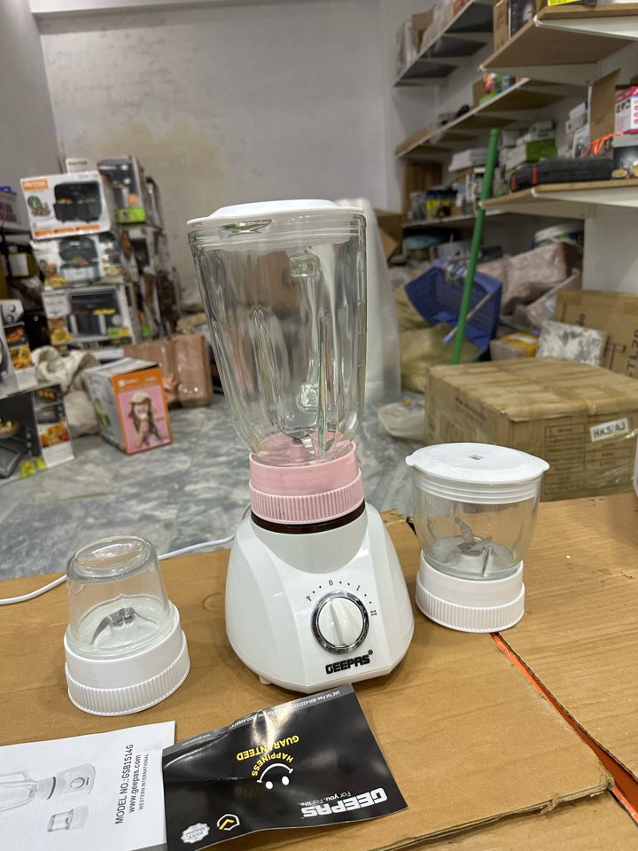 Geepas 3 in 1 Blender With Chopper and Grinder