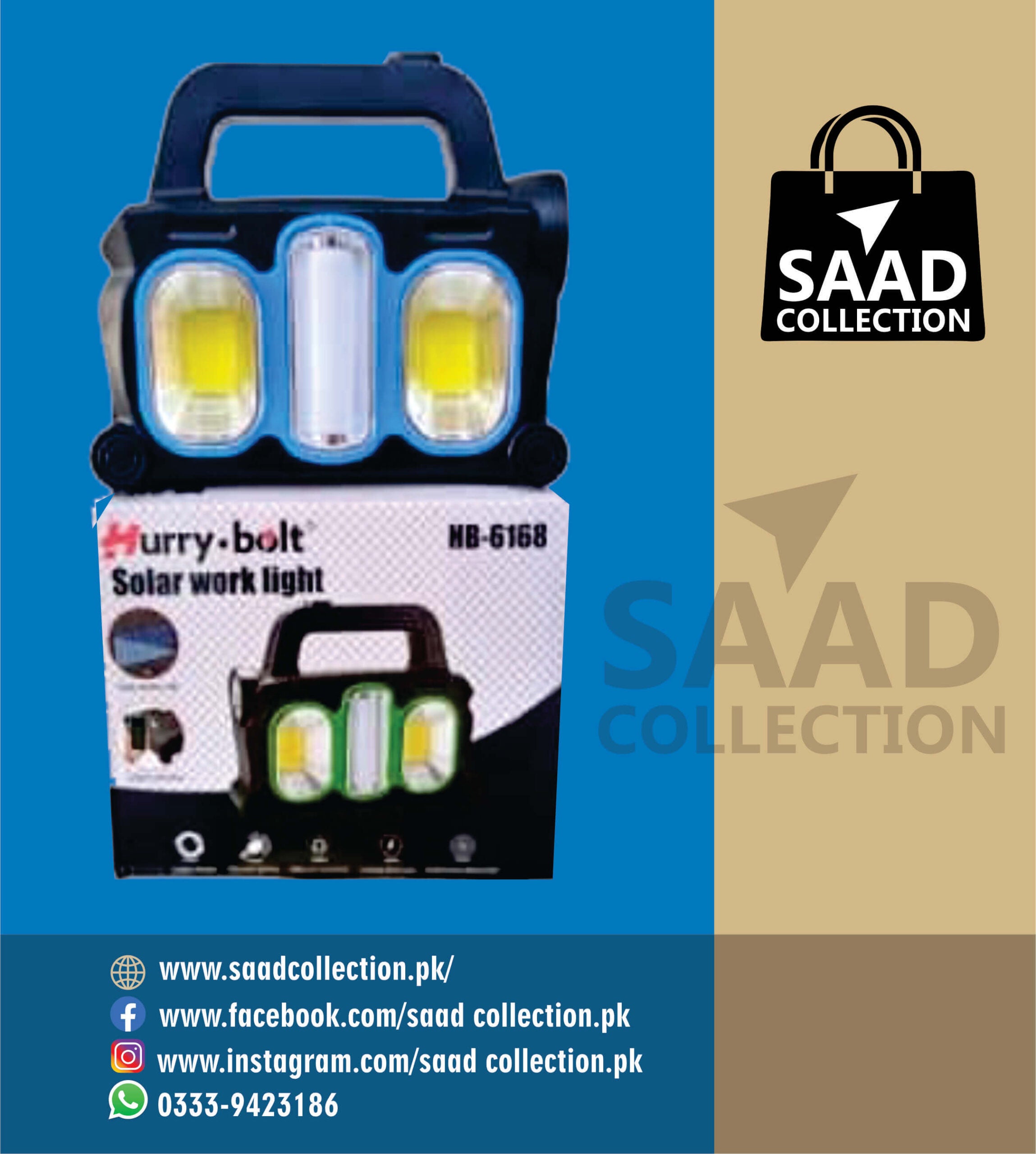 4 in 1 Chargeable  Solar Work Light