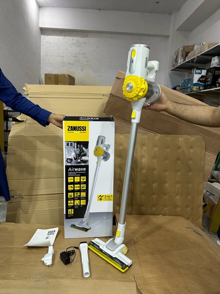 zanussi cordless rechargeable hand stick vacuum