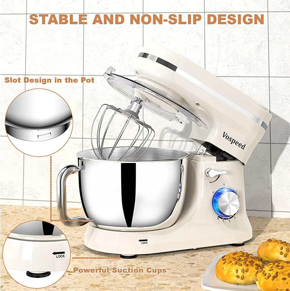 Germany Lot Imported 5L Large Capicity Stand Mixer(Dough hooker,whisker and Beater)