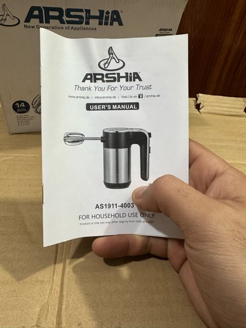 Arshia Powerful Hand Mixer