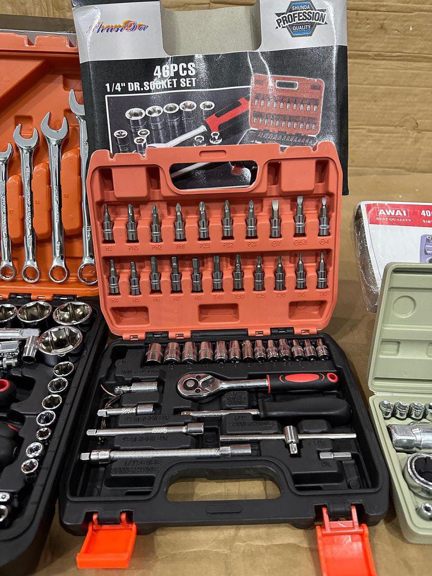 Taiwan Lot Imported Tool Kits (61pcs 46pcs 40pcs)